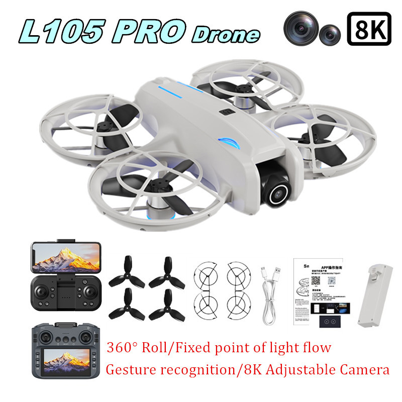 Drone Camera Professional - Дрон L105 PRO с двойной 8K-камерой,