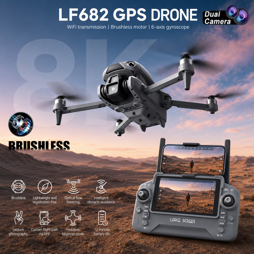 Drone Camera Professional - Новый дрон LF682 с двойной камерой