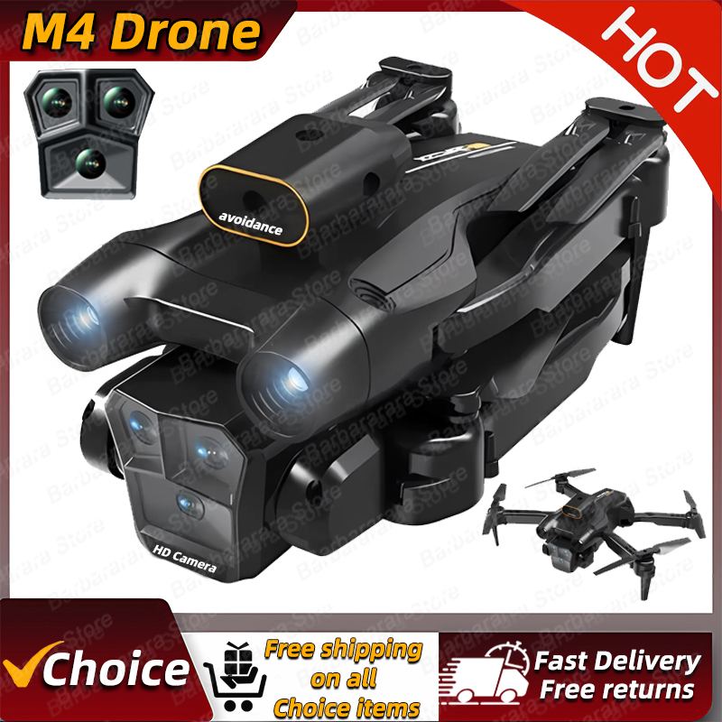 Новый дрон M4 4K профессиональ – обзор и цена Drone Camera Wide Angle