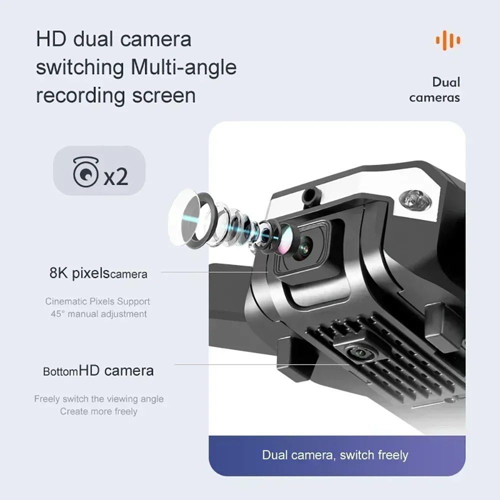 Дрон G6 Pro 8K с двумя камерам – обзор и цена Drone Camera Professional