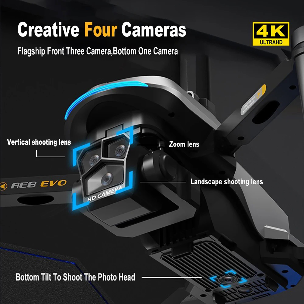 Дрон AE8 EVO 4K профессиональн – обзор и цена Drone Camera Professional